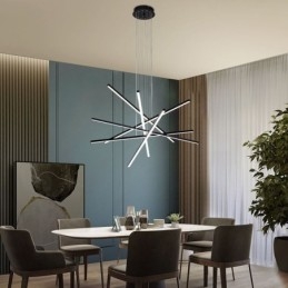 Luminária pendente de suspensão linear Luminária decorativa