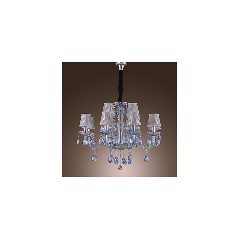 Lustre de vidro galvanizado de cristal clássico tradicional