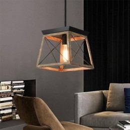 Luminária pendente estilo vintage com luz única