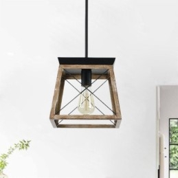Luminária pendente estilo vintage com luz única