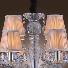 Lustre de vidro galvanizado de cristal clássico tradicional