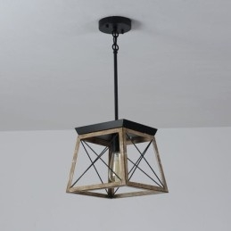Luminária pendente estilo vintage com luz única