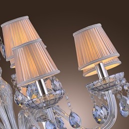 Lustre de vidro galvanizado de cristal clássico tradicional
