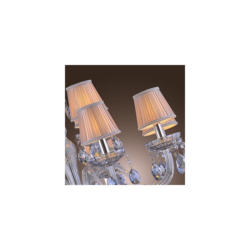 Lustre de vidro galvanizado de cristal clássico tradicional