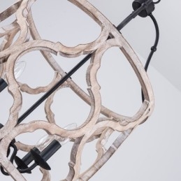 Luminária pendente estilo vintage com 4 lanternas
