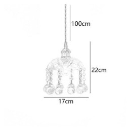 Mini pingente de vidro moderno, luminária decorativa de 1 luz