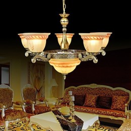 Lustre de metal bronze retrô vintage clássico tradicional