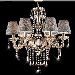 Lustre de vidro galvanizado de cristal clássico vintage moderno contemporâneo