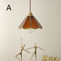 Mini Luminária Pendente de Vidro Moderna e Simples Luminária de Teto de Vidro