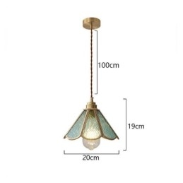 Mini Luminária Pendente de Vidro Moderna e Simples Luminária de Teto de Vidro