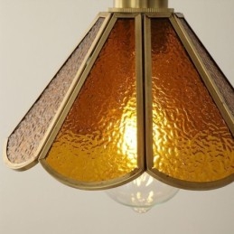 Mini Luminária Pendente de Vidro Moderna e Simples Luminária de Teto de Vidro
