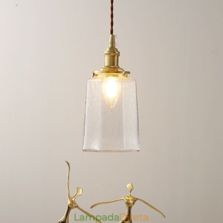 Luminária pendente de vidro minimalista moderna Luminária de teto decorativa Luminária pendente de vidro minimalista moderna Luminária de teto decorativa