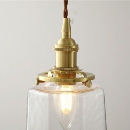 Luminária pendente de vidro minimalista moderna Luminária de teto decorativa
