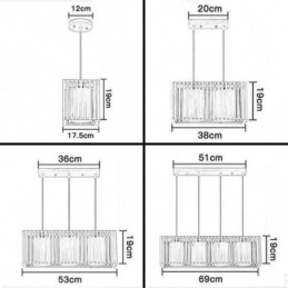 Luminária pendente minimalista em forma de gaiola de madeira