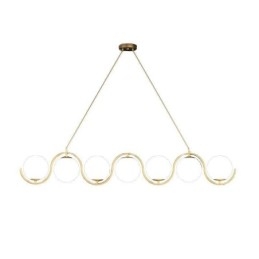 Luminária pendente moderna de globo de vidro Luminária minimalista