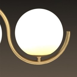 Luminária pendente moderna de globo de vidro Luminária minimalista