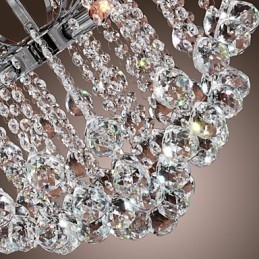 Lustre de metal com pintura de cristal contemporâneo moderno