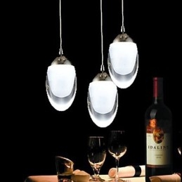 Lustre moderno contemporâneo tradicional clássico country de vidro cromado com pingente de luz