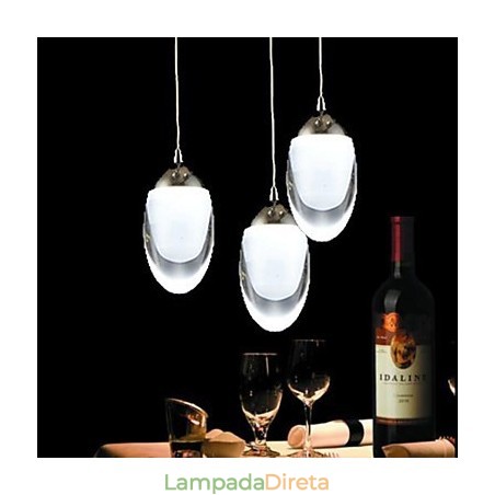 Lustre moderno contemporâneo tradicional clássico country de vidro cromado com pingente de luz Lustre moderno contemporâneo tradicional clássico country de vidro cromado com pingente de luz
