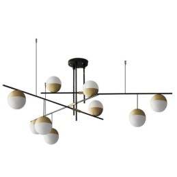 Lustre de teto com bola de vidro