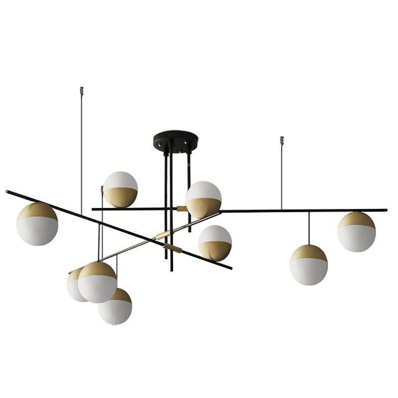 Lustre de teto com bola de vidro