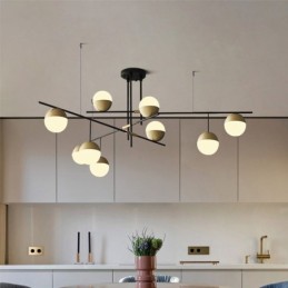 Lustre de teto com bola de vidro
