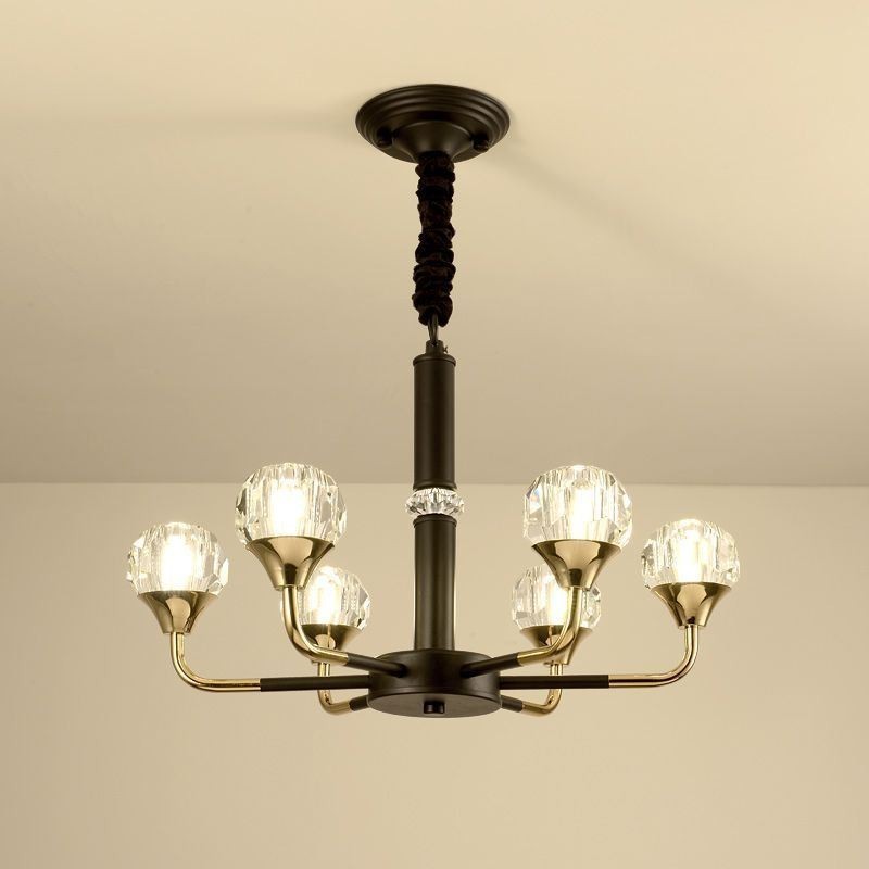 Lustre de cristal moderno e elegante