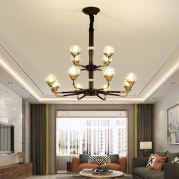 Lustre de cristal moderno e elegante