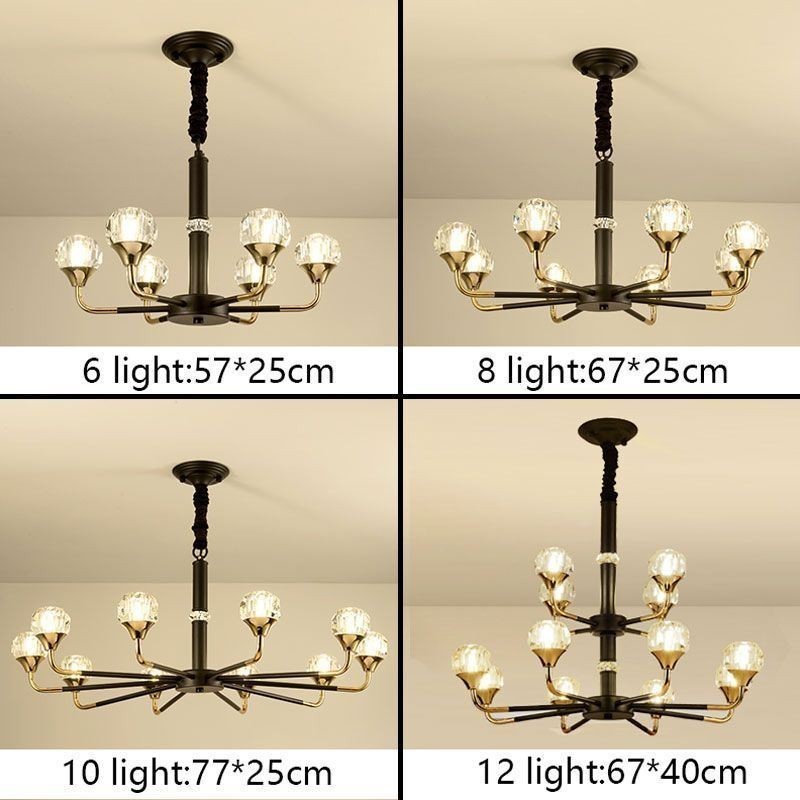 Lustre de cristal moderno e elegante