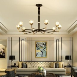 Lustre de cristal moderno e elegante