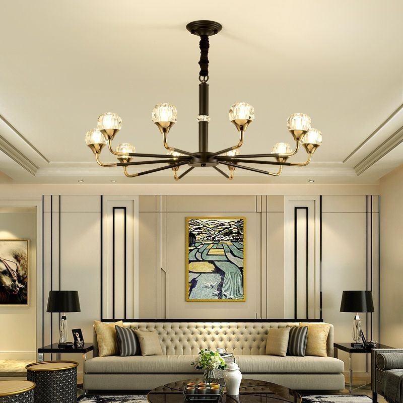Lustre de cristal moderno e elegante