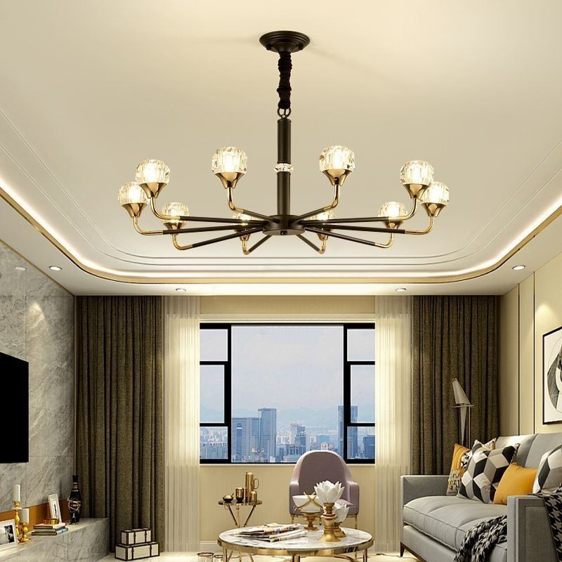 Lustre de cristal moderno e elegante