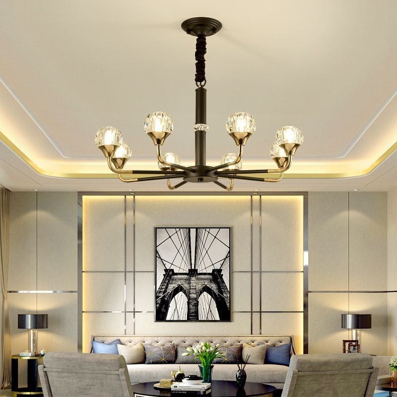 Lustre de cristal moderno e elegante