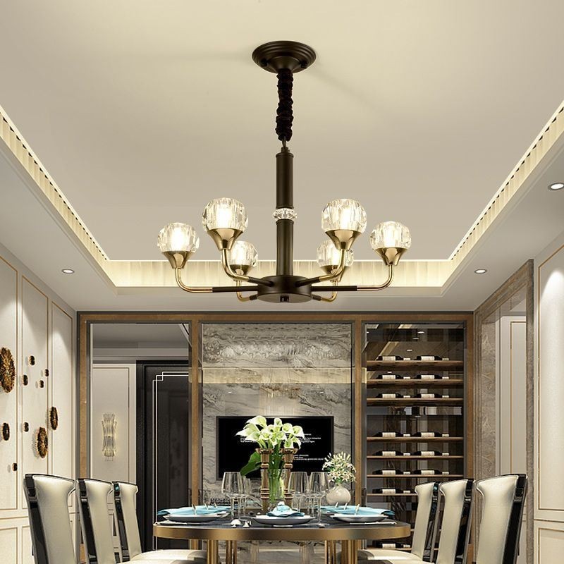 Lustre de cristal moderno e elegante