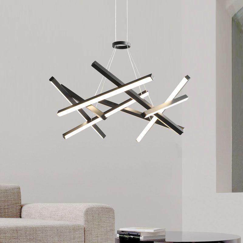 Luminária pendente moderna e simples em forma de ninho de pássaro em gel de sílica