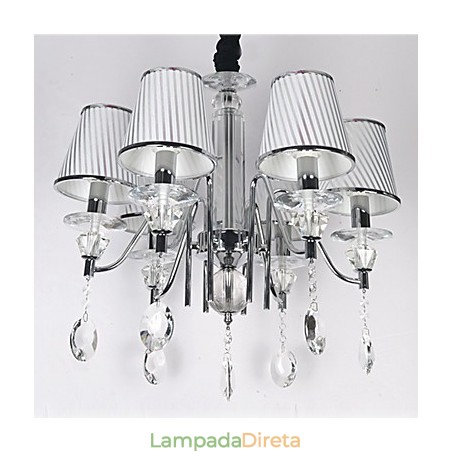 Lustre moderno contemporâneo de cristal galvanizado Lustre moderno contemporâneo de cristal galvanizado
