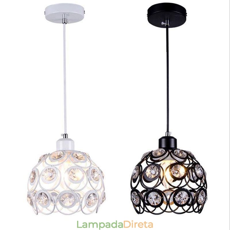 Ideias de ilha para luminária pendente de ferro com cristal oco