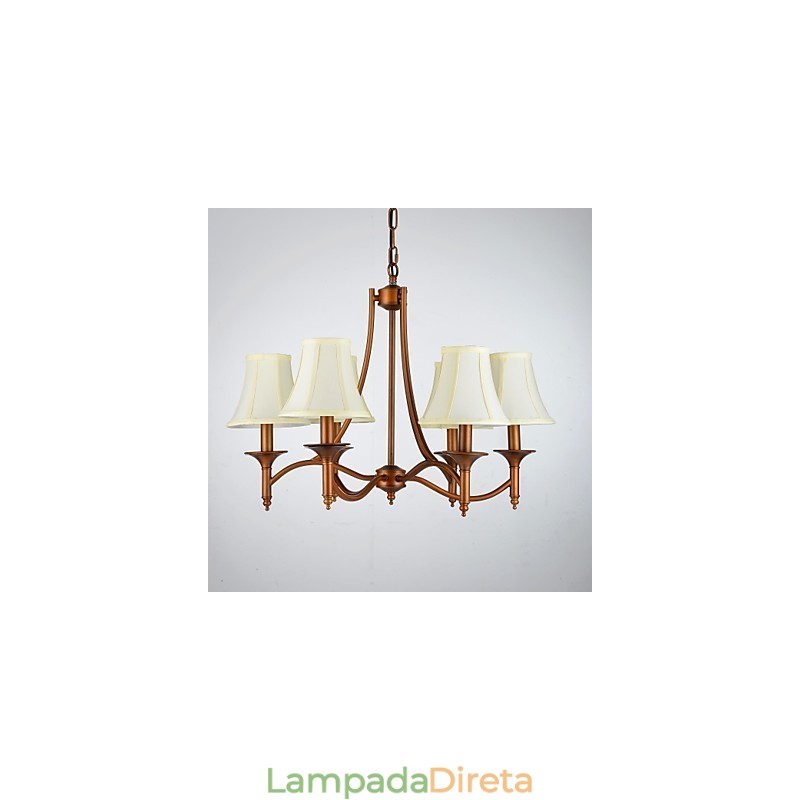 Moderno Contemporâneo Tradicional Clássico Rústico Lodge Vintage Country Antigo Latão Metal Pendente Luz