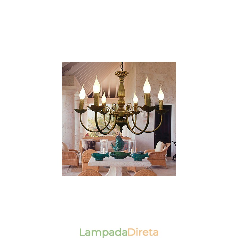 Lustre de metal galvanizado
