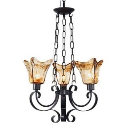 Lustre de metal com pintura clássica tradicional