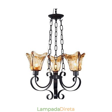 Lustre de metal com pintura clássica tradicional Lustre de metal com pintura clássica tradicional