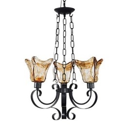 Lustre de metal com pintura clássica tradicional