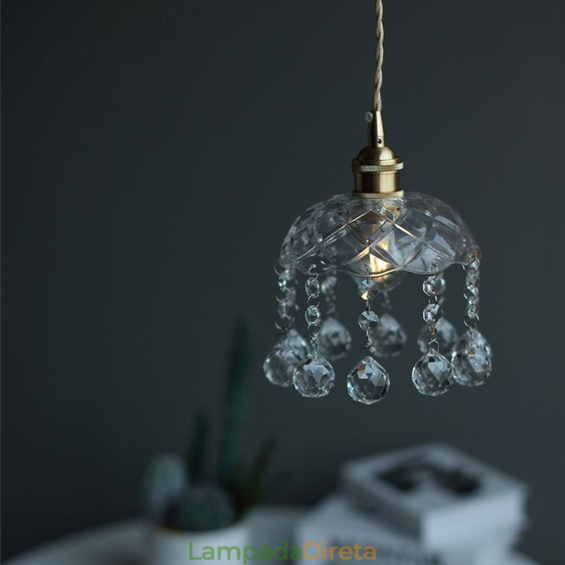 Mini pingente de vidro moderno, luminária decorativa de 1 luz