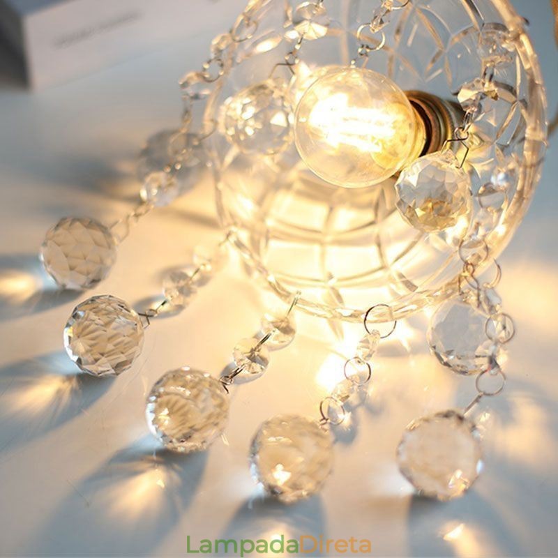Mini pingente de vidro moderno, luminária decorativa de 1 luz