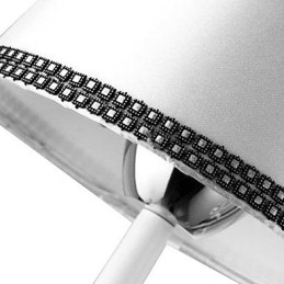 Lustre moderno contemporâneo de cristal cromado em metal