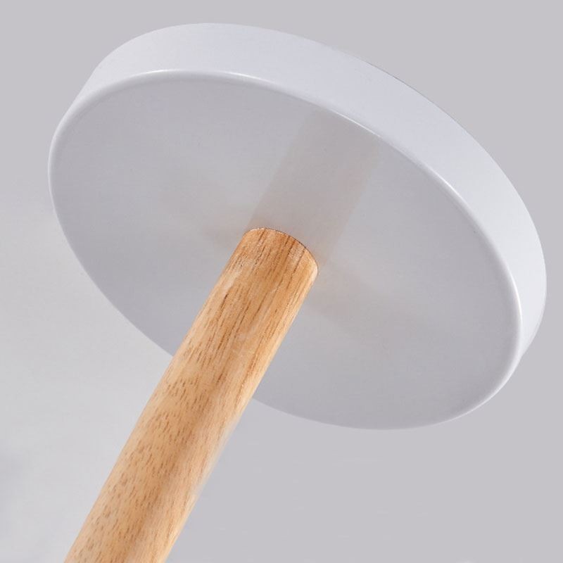Lustre nórdico Macaron Pendant Light criativo de madeira