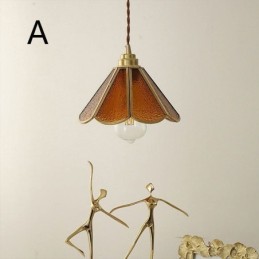 Mini Luminária Pendente de Vidro Moderna e Simples Luminária de Teto de Vidro