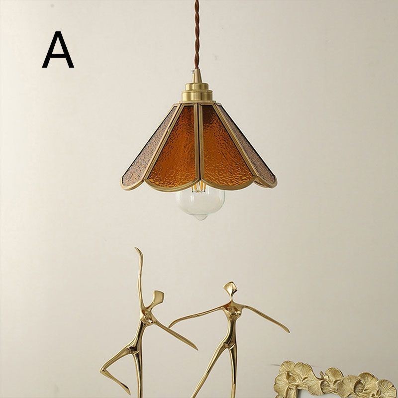 Mini Luminária Pendente de Vidro Moderna e Simples Luminária de Teto de Vidro