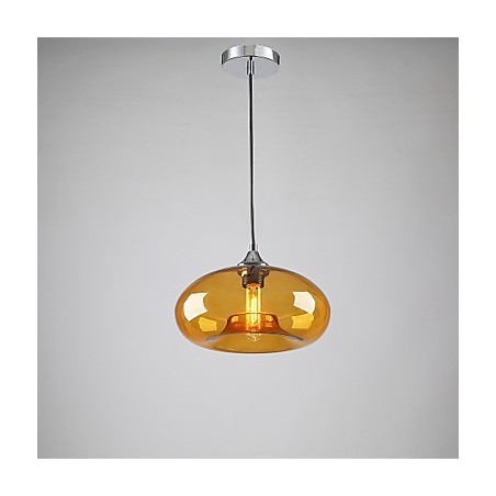 Característica moderna 1 pingente de luz com cúpula de vidro transparente Característica moderna 1 pingente de luz com cúpula de vidro transparente