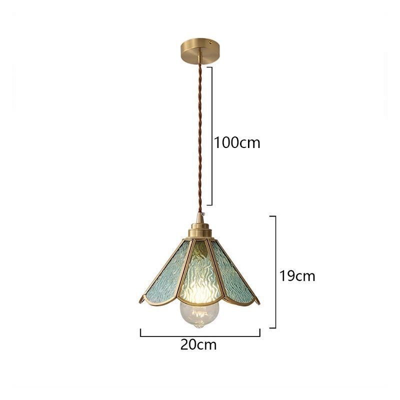 Mini Luminária Pendente de Vidro Moderna e Simples Luminária de Teto de Vidro